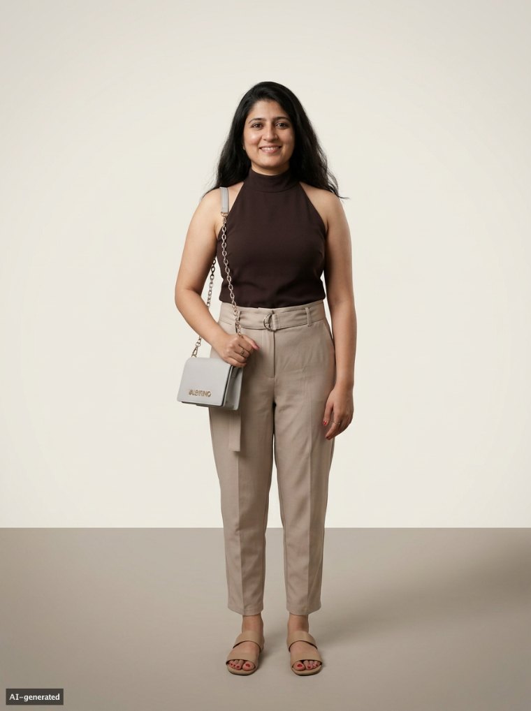 A curated look for a gallery opening