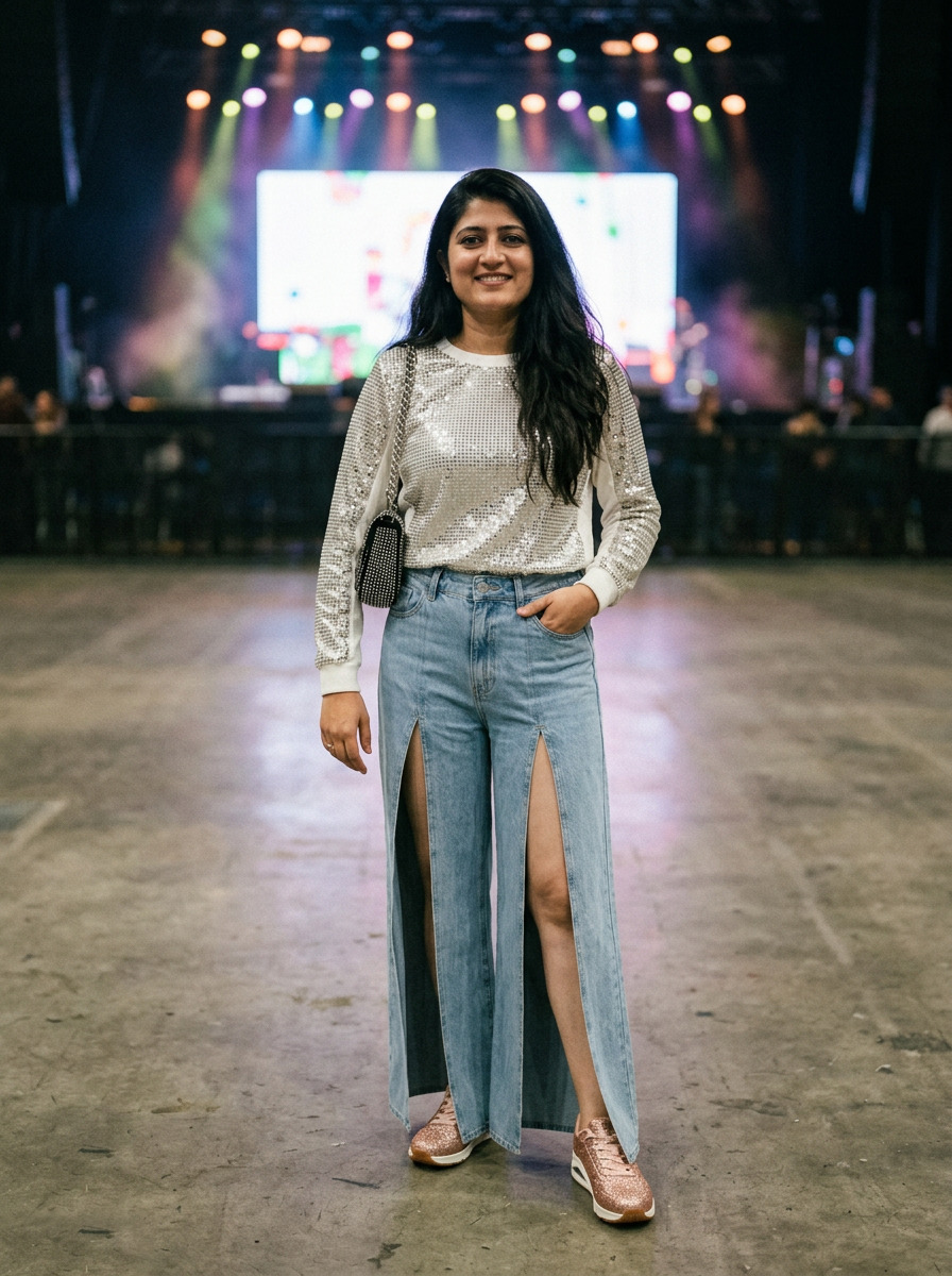 An AI-generated look for a concert