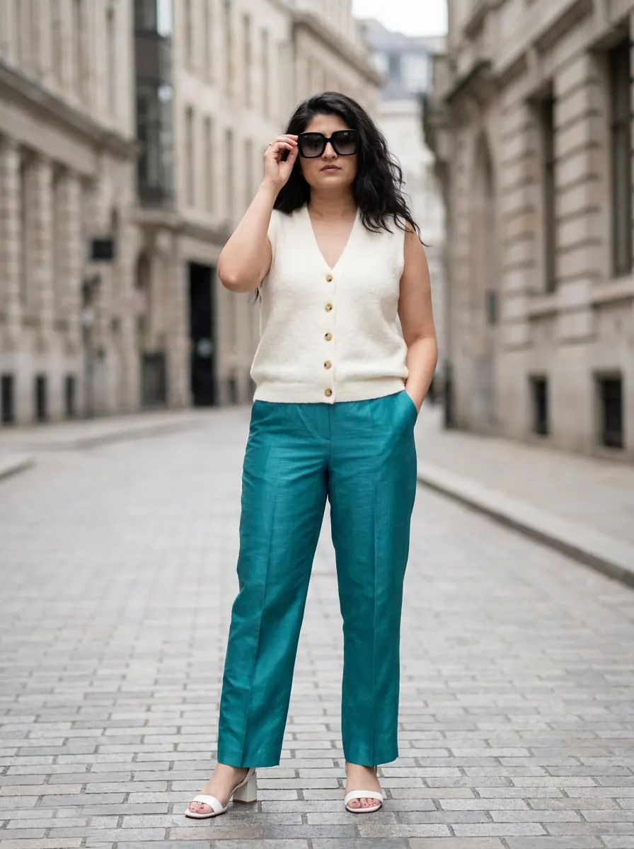 An AI-generated look for a day in the city
